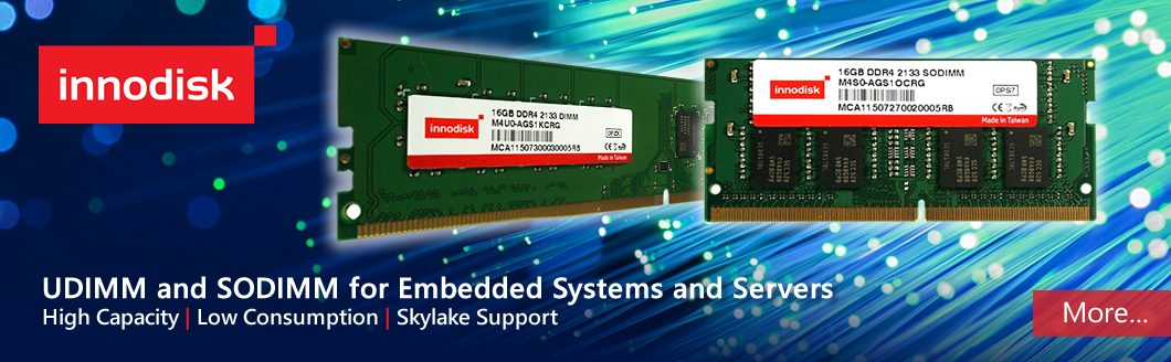 UDIMM and SODIMM for Embedded Systems and Servers